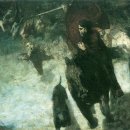 【Franz von Stuck(1889)】 "The_Wild_Chase Ⅱ "히틀러 죽음의 신 보탄으로 재탄생" 이미지