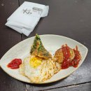 김치찌개와 튀긴고기친구들