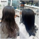 헤어엠 | 고잔동 미용실 헤어엠티오 고잔점 블루블랙 염색 클리닉 후기