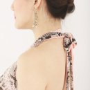 New Melissa halter dress in snake print with rosy coral belt_ 뉴 멜리사 코랄 & 뱀피 홀터 드레스 이미지