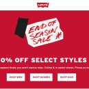 [ Levi's ] 리바이스 50% off select styles 이미지