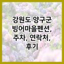 강원도 양구군 빙어마을펜션, 주차, 연락처, 후기
