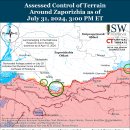 러시아 공세 캠페인 평가, 2024년 7월 31일(우크라이나 전황 이미지
