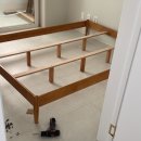 세진퍼니처 | [가구]작은방 퀸 침대 넣기 - 라헬 무헤드 원목 퀸침대 18만원 구매