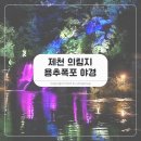 소리폭포(미디어) | 빛과 자연의 제천 의림지 야경, 용추폭포 미디어파사드와 유리전망대 체험기