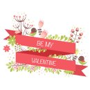 [일러스트] 일러스트를 이용한 발렌타인 카드 꽃 이미지 만들기 이미지
