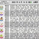 2023년 6월 14일 운세 및 세상 소식 이미지