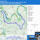 전북 진안군 천반산 (장전마을~강변길~죽도폭포~뜀바위~송판서굴~천반산성터~말바위~천반산~먹재~진등재~섬계마을주차장) gpx [참고용] 이미지