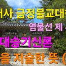 범어사 금정불교대학 염불선 제47강 ＜대승기신론＞ 논을 저술한 뜻 (1) 이미지