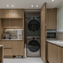 더 리센츠 | 잠실 리센츠 인테리어, 38평 주방│워시타워까지 해결한 우드톤 정석 시공 후기
