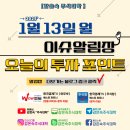 1월 13일 월요일 장전 아침시황 뉴스 관심종목 주식일정 ( 로스엔젤레스 산불, 이재명, 현대차-엔비디아...