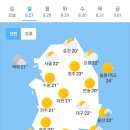 오늘의 날씨 🌞☔️☃️. 2023년 8월 27일 일요일 이미지