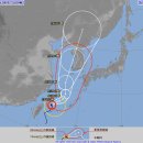 제 8호 태풍 바비(BAVI)의 8월 23일 07:00 현재 예상이동경로 이미지