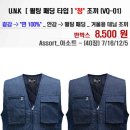 U.N.K [ 퀼팅 패딩 타입 ] "청" 조끼 (VQ-01) 이미지