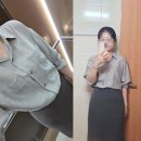 여름에 뮤트톤으로 분위기있게🫧 그레이 한방울 넣은 출근룩 코디 (쉬즈미스 셔츠, 스커트 후기)