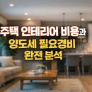 합리적 소비와 절세 전략 | 인테리어 비용, 양도소득세 필요경비로 인정될까? 기준과 절세 판단 가이드