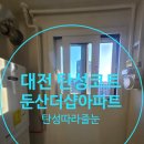 둔산 보라아파트아파트_1 | 대전 용문동 둔산더샵1단지 아파트 탄성코트 시공! 탄성따라줄눈 업체!