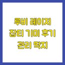 루비 레이저 잡티 기미 후기 관리 딱지
