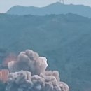 중국에서 민간 로켓 발사후 추락 이미지