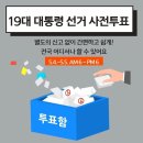 19대 대통령 선거 사전 투표일 이미지