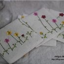 야생화 자수 이미지