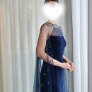 4059 | 단아한 네이비 케이프 드레스