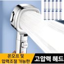 소크 필터 샤워기 고압 수압상승 샤워기 헤드, 10개, 전용필터 이미지