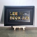 미진사 | 1191.이석준 배우 30주년 기념 뱃지액자 제작 후기 – 찐♡팬의 선물 액자에 담다
