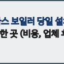 대성종합가스 | 가스 보일러 당일 설치 가능한 곳 (비용, 업체 후기)