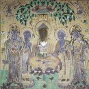 둔황연구원 불교미술 :돈황 막고굴 벽화 속 스승의 날-부다 이미지