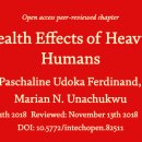Mechanism and Health Effects of Heavy Metal Toxicity in Humans - 2018리뷰 이미지