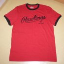 롤링스 반팔 티셔츠 판매 레드 컬러 rawlings t-shirts 이미지