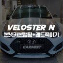 한무도장 | 부산 벨로스터N랩핑 레드포인트 죽이기 카본 본넷랩핑 시공 후기 (김해 창원)