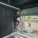 구로기계공구상가 | 구로구 기계공구상가 전시장 출입문 자동문 강화도어 정문 후문 2개소 시공작업