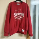 글린티드 | SYSTEM:) 시스템 로고 프린티드 스웻셔츠 RED❤️ 후기