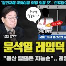 윤석열 레임덕 폭발 설마 이미지