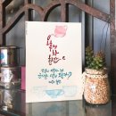 수채 캘리그라피 교육 이미지