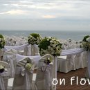 부산 해운대 그랜드 호텔 야외 결혼식 - 꽃길과 바다 이미지