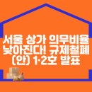 서울서 상가 의무비율 낮아진다! 규제철폐안 1·2호 발표 이미지