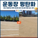 운동장 부분정비공업사 | 운동장 평탄화, 문산 북중학교 트랙 포인트 제거 마사토 복토 보수 후기