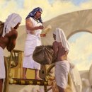 창세기 47장, 48장 요셉이 기근 정책을 감독, 에브라임 므낫세의 야곱의 축복 기도 이미지