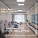 미소앤미의원 | [미앤데코] 성동구 옥수동 커튼 옥수리버젠 아파트 거실 화이트쉬폰 차르르커튼 시공후기!