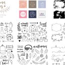 autumn doodle lettering kit 이미지