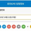 제 1090회차 로또 1등 당첨 번호 이미지