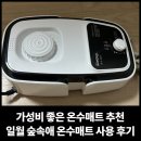 가성비 좋은 온수매트 추천: 일월 숲속애 온수매트 사용 후기