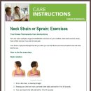 ＜나눔자료-2012-10-27＞ Neck Strain or Sprain Exercise : 경추재활운동 이미지