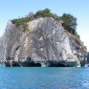 칠레의 대리암 동굴입니다. caverna de Marmol. 이미지