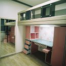 아파트 리모델링 작은방에는 아이의 공부방 여자아이의 방이라 핑크로 시공 이미지