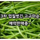 [마감] 3차 무농약.무비료 껍질벗긴 고구마순 예약판매합니다 이미지