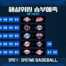 스포티비 해설위원 승부예측 이미지